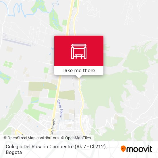 Colegio Del Rosario Campestre (Ak 7 - Cl 212) map