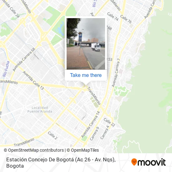 Estación Concejo De Bogotá (Ac 26 - Av. Nqs) map