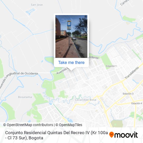 Conjunto Residencial Quintas Del Recreo IV (Kr 100a - Cl 73 Sur) map