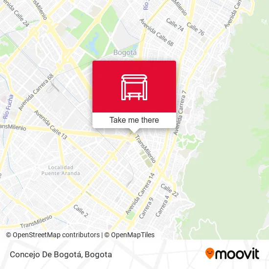 Concejo De Bogotá map