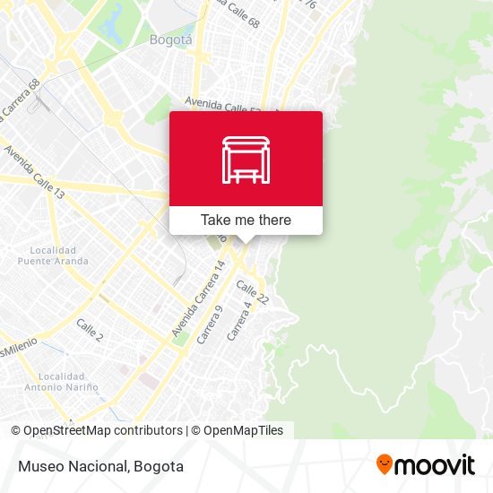 Mapa de Museo Nacional