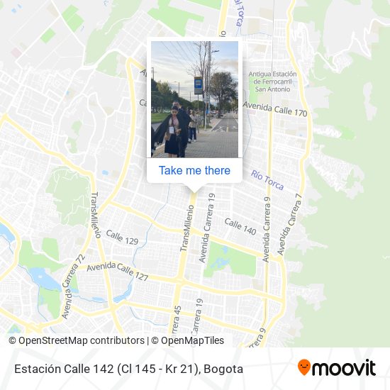 Estación Calle 142 (Cl 145 - Kr 21) map