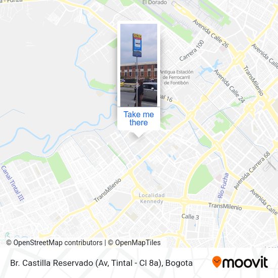Mapa de Br. Castilla Reservado (Av, Tintal - Cl 8a)