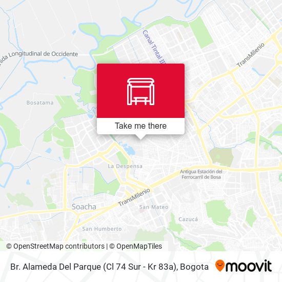 Mapa de Br. Alameda Del Parque (Cl 74 Sur - Kr 83a)