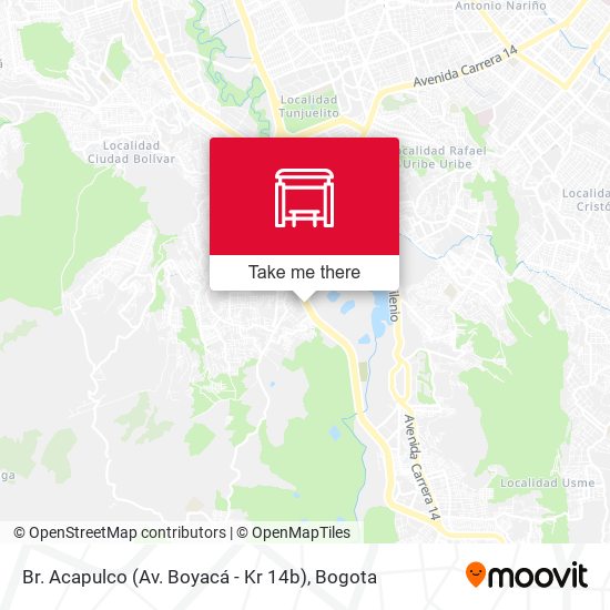 Mapa de Br. Acapulco (Av. Boyacá - Kr 14b)