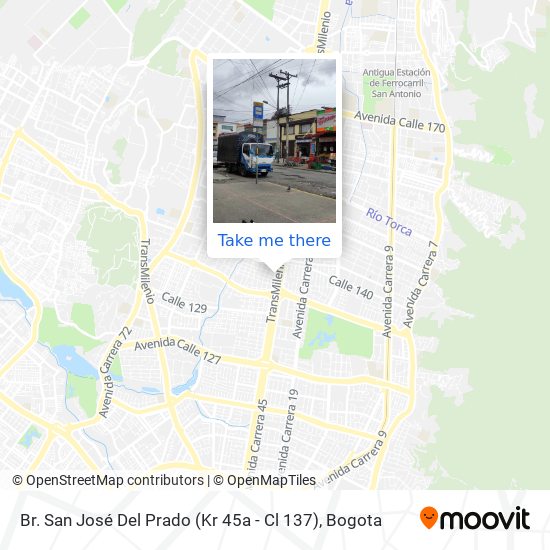 Mapa de Br. San José Del Prado (Kr 45a - Cl 137)
