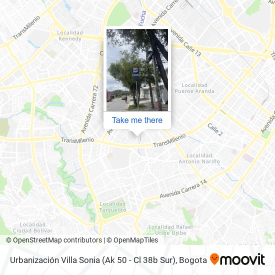 Urbanización Villa Sonia (Ak 50 - Cl 38b Sur) map