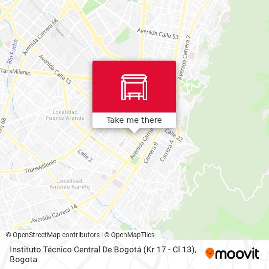 Instituto Técnico Central De Bogotá (Kr 17 - Cl 13) map