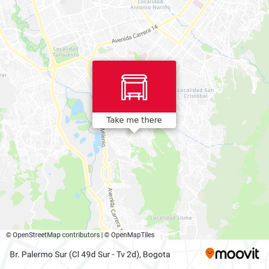 Br. Palermo Sur (Cl 49d Sur - Tv 2d) map