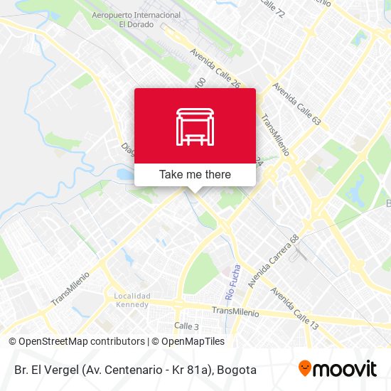 Mapa de Br. El Vergel (Av. Centenario - Kr 81a)