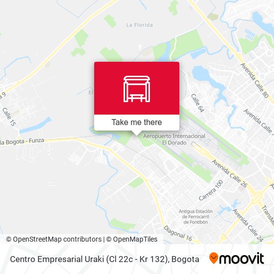 Mapa de Centro Empresarial Uraki (Cl 22c - Kr 132)