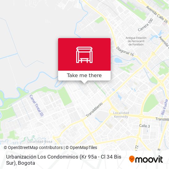 Urbanización Los Condominios (Kr 95a - Cl 34 Bis Sur) map