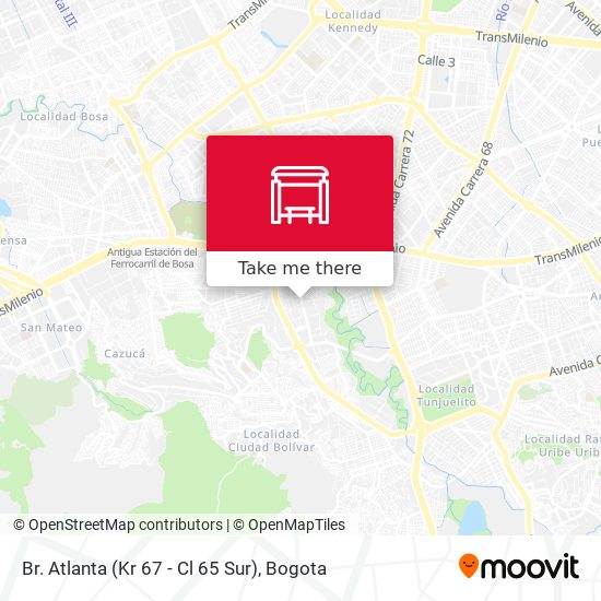 Br. Atlanta (Kr 67 - Cl 65 Sur) map