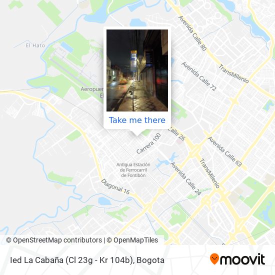 Ied La Cabaña (Cl 23g - Kr 104b) map