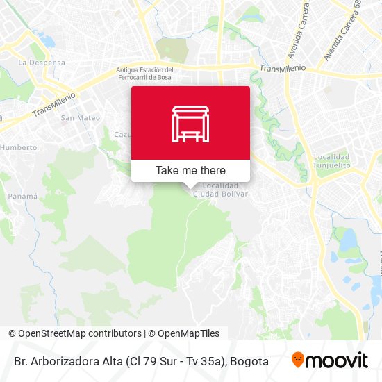 Br. Arborizadora Alta (Cl 79 Sur - Tv 35a) map