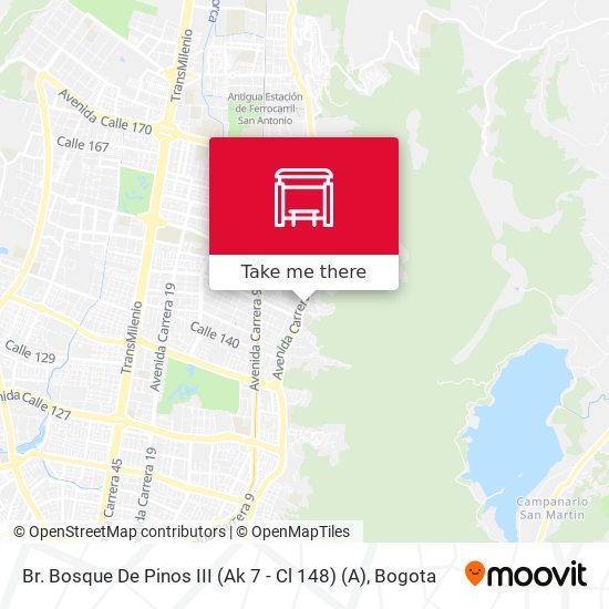 Br. Bosque De Pinos III (Ak 7 - Cl 148) (A) map