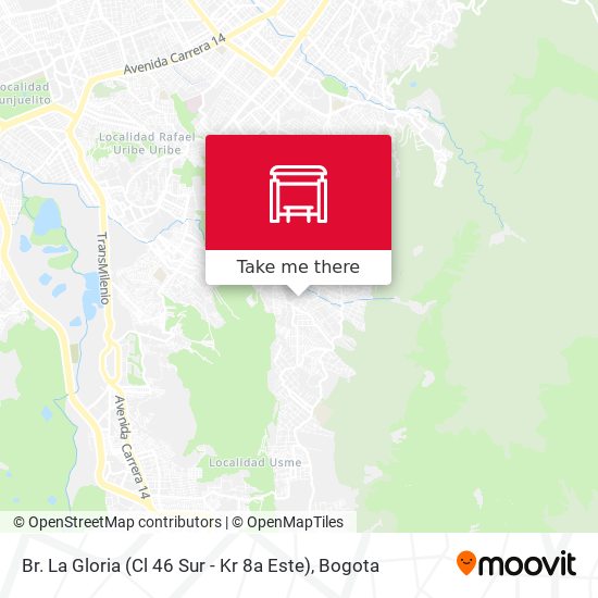 Br. La Gloria (Cl 46 Sur - Kr 8a Este) map