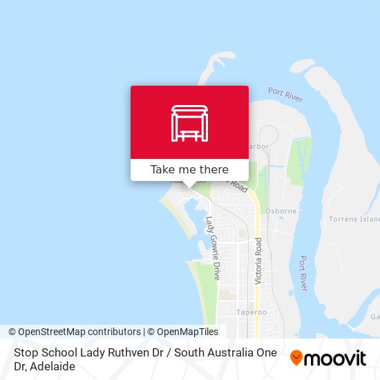 Stop School Lady Ruthven Dr / South Australia One Dr map