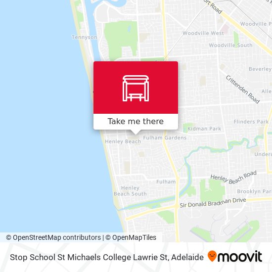 Stop School St Michaels College Lawrie St map