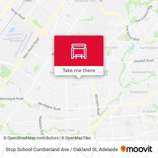 Stop School Cumberland Ave / Oakland St map