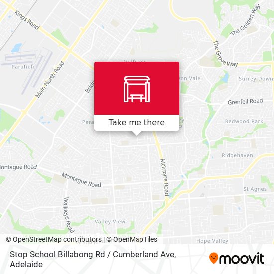 Stop School Billabong Rd / Cumberland Ave map
