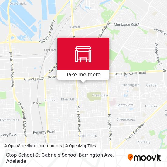Stop School St Gabriels School Barrington Ave map