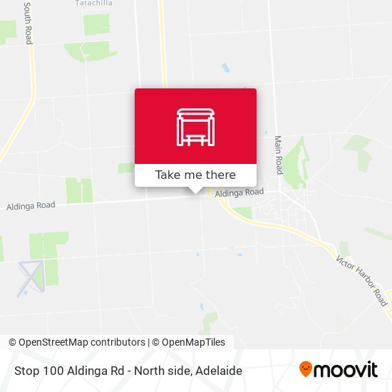 Stop 100 Aldinga Rd - North side map