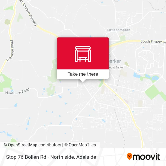 Mapa Stop 76 Bollen Rd - North side