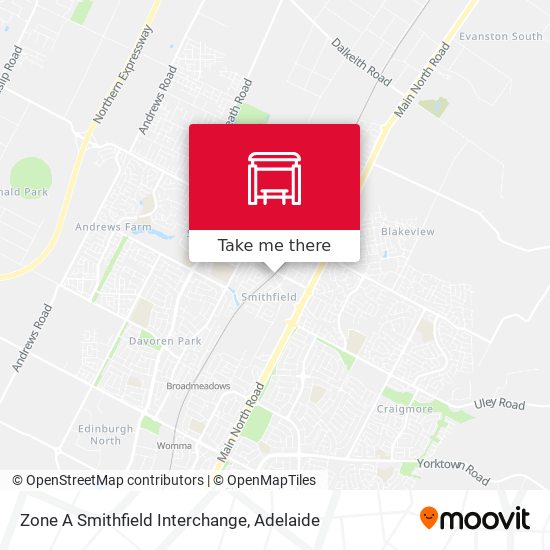 Mapa Zone A Smithfield Interchange