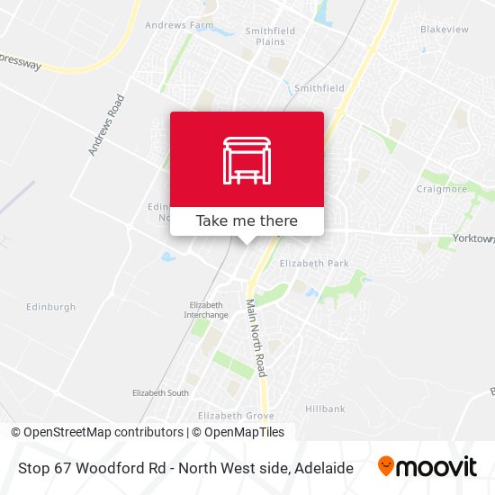 Stop 67 Woodford Rd - North West side map