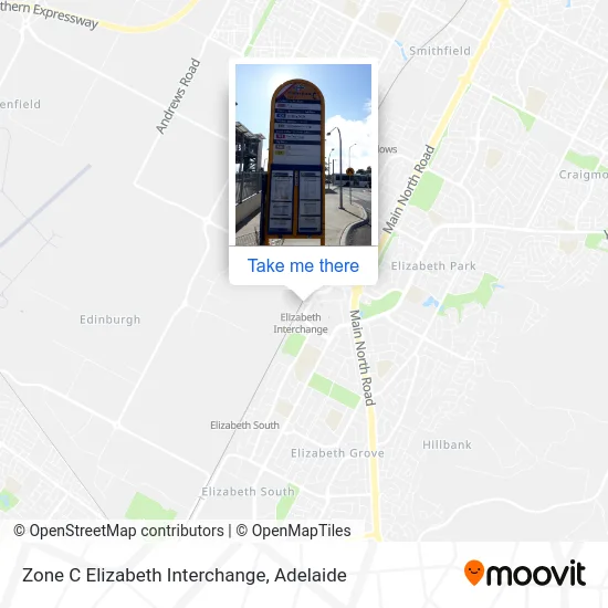 Mapa Zone C Elizabeth Interchange