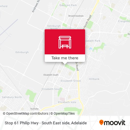 Stop 61 Philip Hwy - South East side map