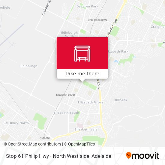 Stop 61 Philip Hwy - North West side map