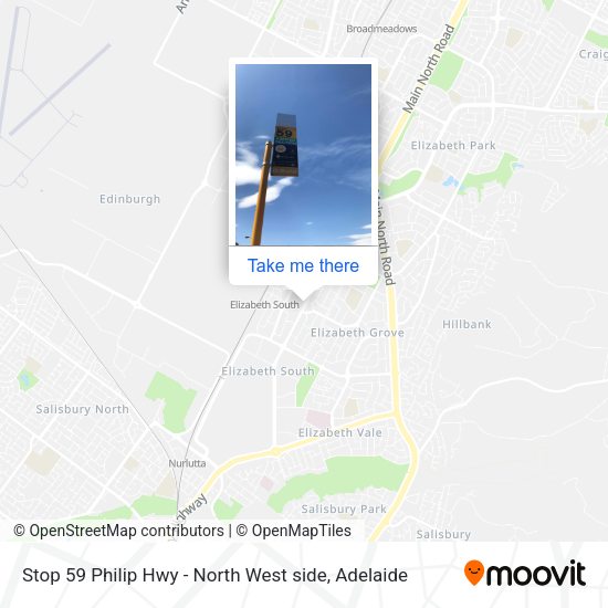 Stop 59 Philip Hwy - North West side map