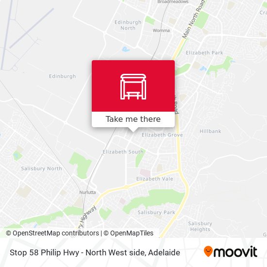 Stop 58 Philip Hwy - North West side map