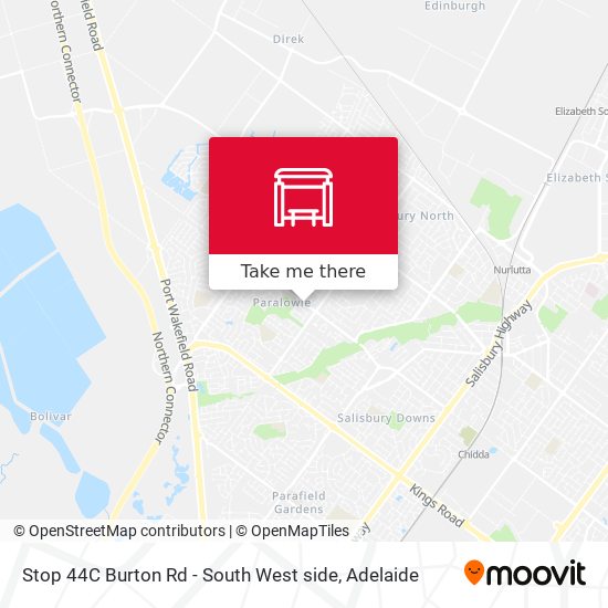 Stop 44C Burton Rd - South West side map