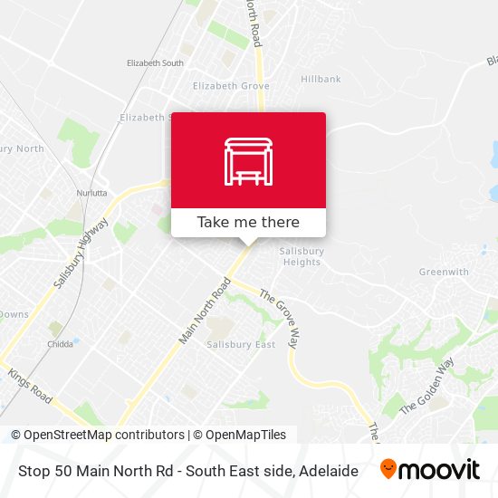 Stop 50 Main North Rd - South East side map