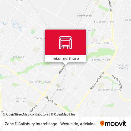 Zone D Salisbury Interchange - West side map