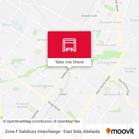 Mapa Zone F Salisbury Interchange - East Side