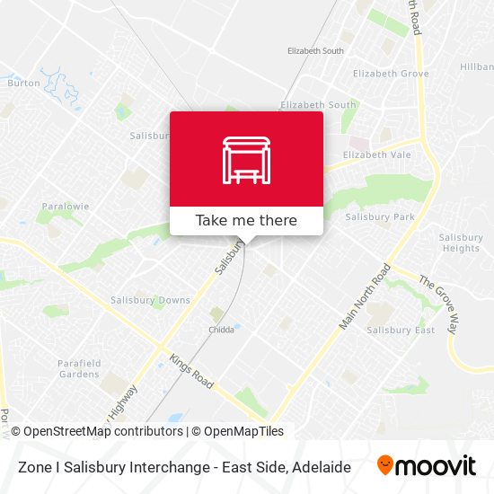 Mapa Zone I Salisbury Interchange - East Side