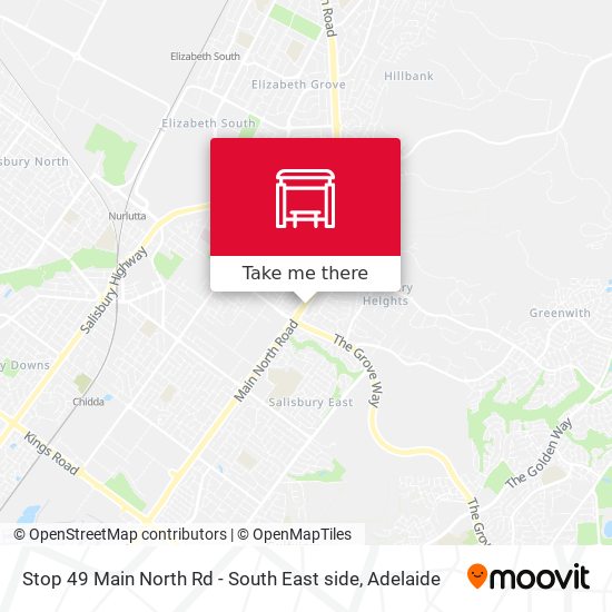 Mapa Stop 49 Main North Rd - South East side