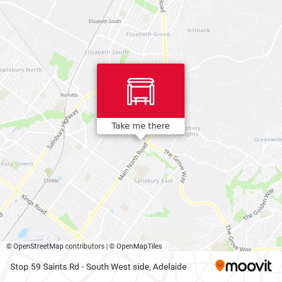 Stop 59 Saints Rd - South West side map