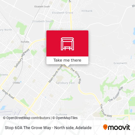 Stop 60A The Grove Way - North side map