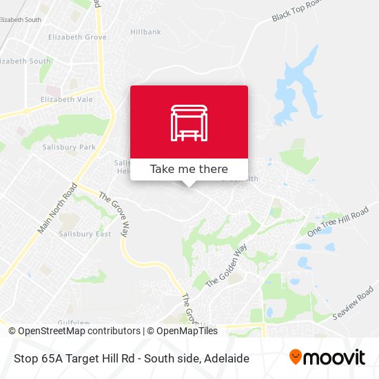 Stop 65A Target Hill Rd - South side map