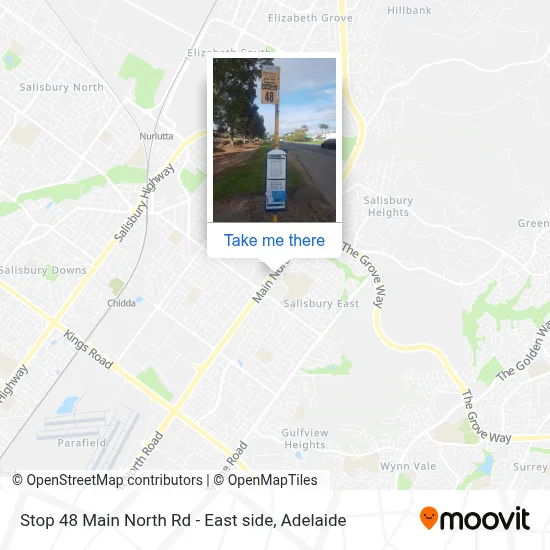 Mapa Stop 48 Main North Rd - East side