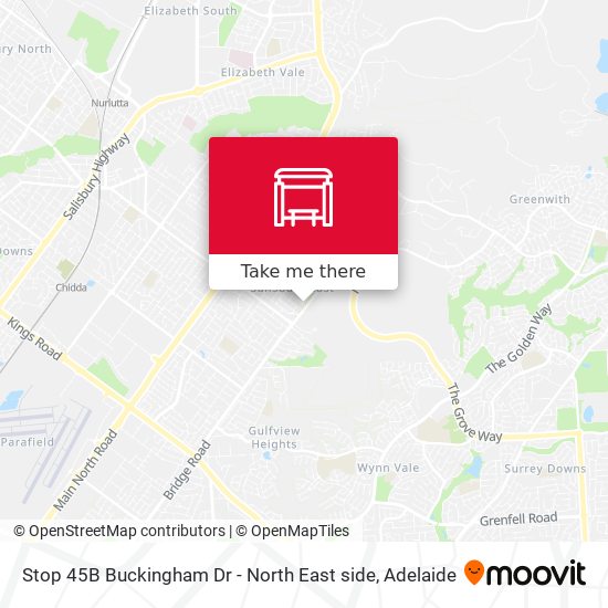 Stop 45B Buckingham Dr - North East side map