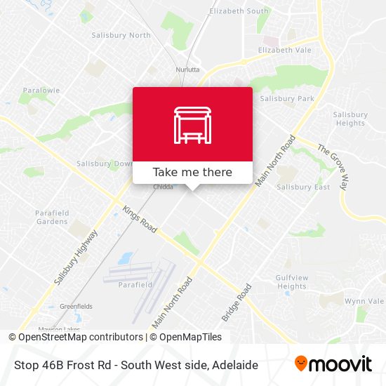 Stop 46B Frost Rd - South West side map