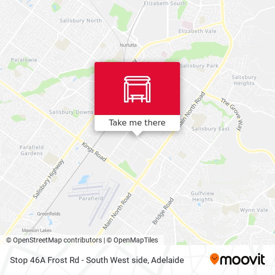 Stop 46A Frost Rd - South West side map