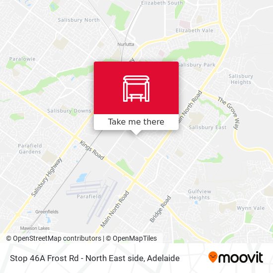 Stop 46A Frost Rd - North East side map