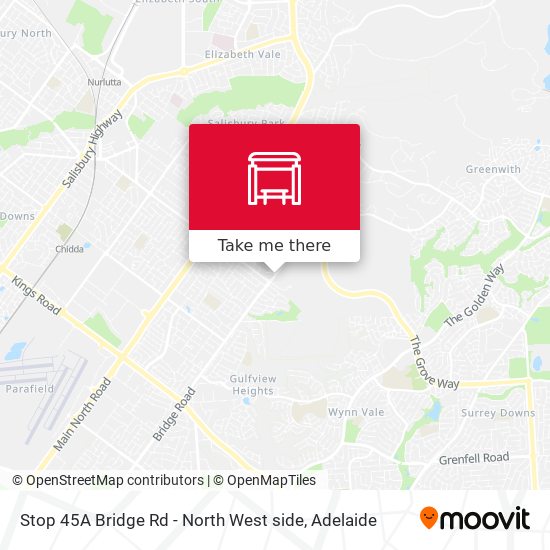 Stop 45A Bridge Rd - North West side map